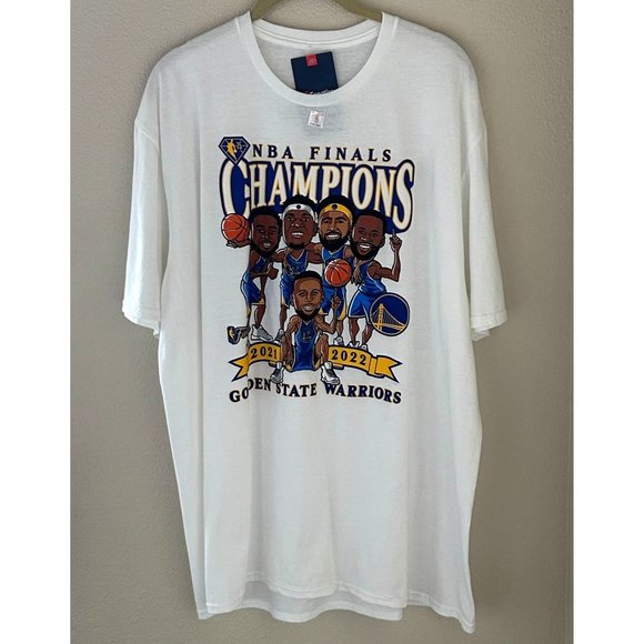 Golden State Warriors 2022 NBA Championship Caricature Shirt by Fanatics Size XL - Picture 1 of 9